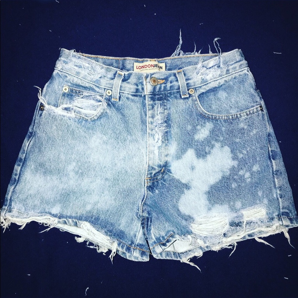 Distressed Denim shorts
